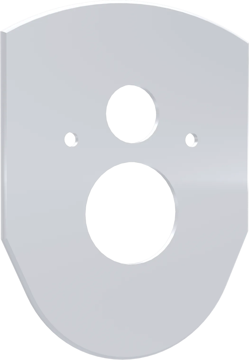 VARIO ABDECKPLATTE, weiß