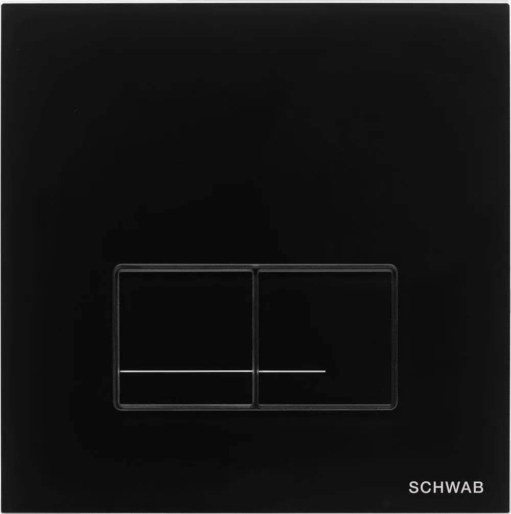 BETÄTIGUNGSPLATTE ARTE DUO GLAS, schwarz