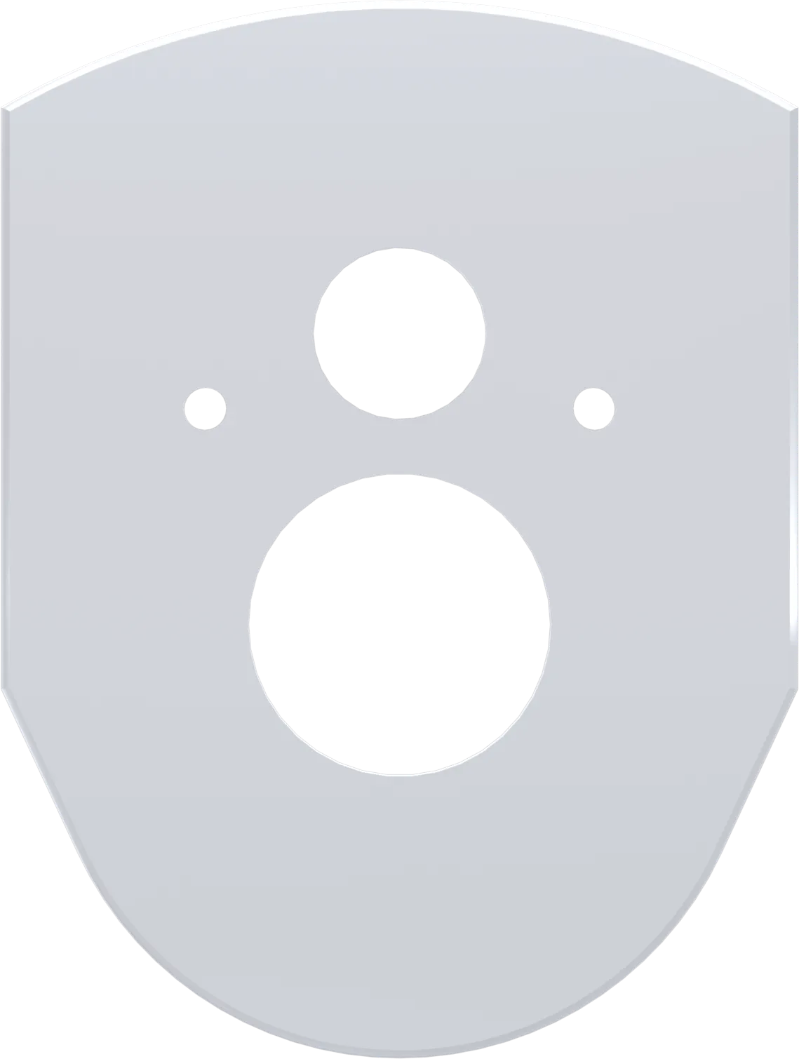 VARIO ABDECKPLATTE, weiß