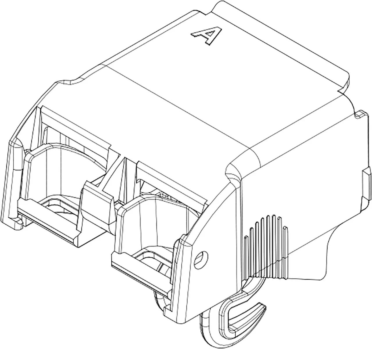 Aufnahmebock m. Umlenkhebel UP-SPK XS, UP380, mechanisch
