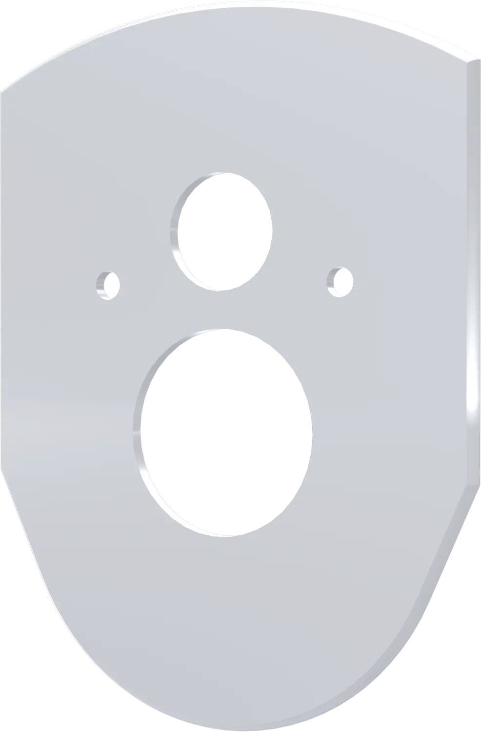 VARIO ABDECKPLATTE, weiß