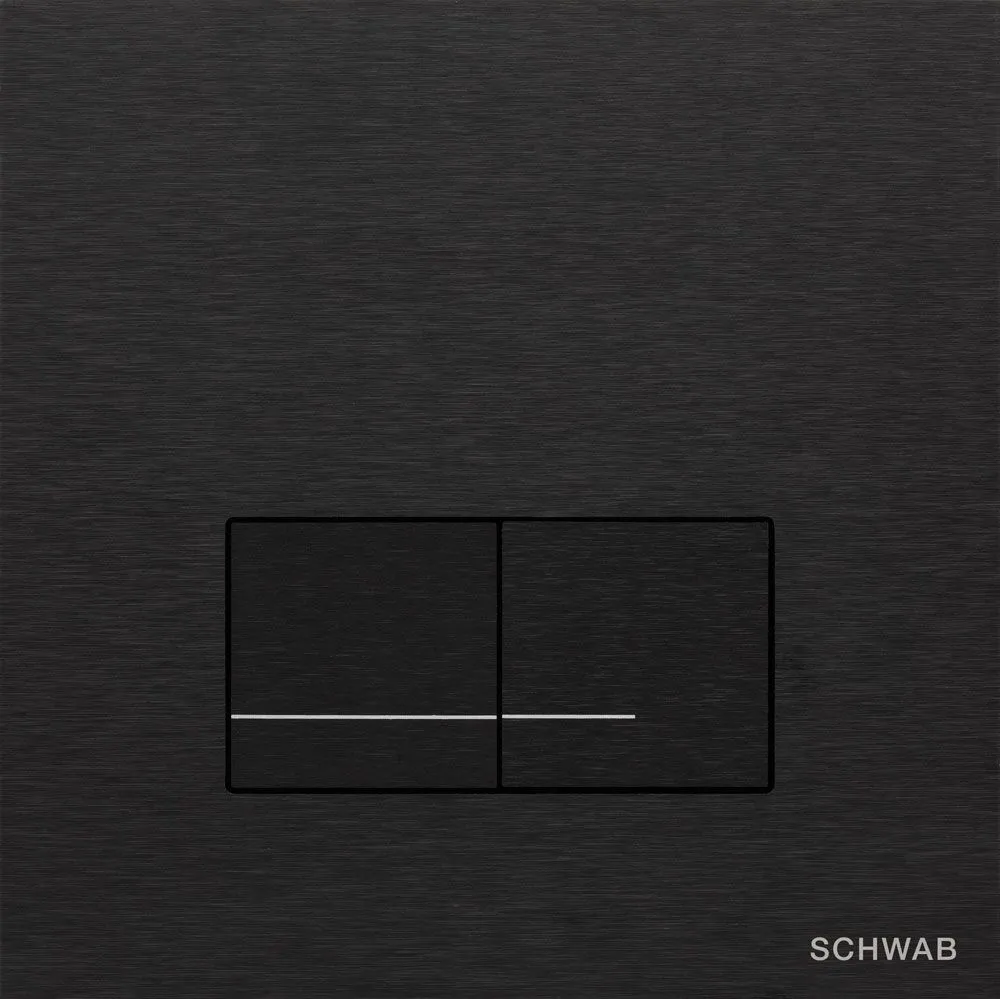 BETÄTIGUNGSPLATTE ARTE DUO ALU, schwarz