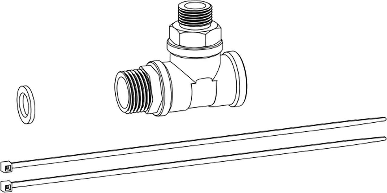 VARIOTRONIC  Anschlussset T-Stück für Anschluss DWC