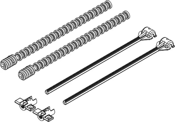 Set Montagestifte zur Montage der Bed.-Pl. XS DF, 380/399 DUO