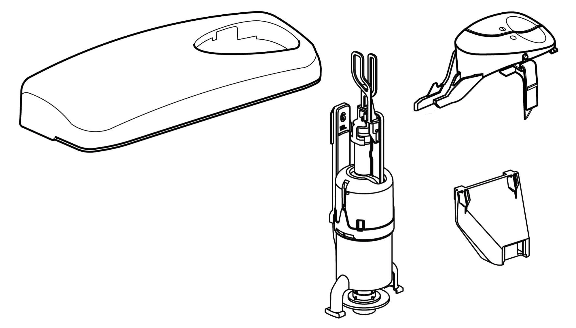 Umrüstsatz AP-SPK W336DF, W450DF, W650 DF, AP230, weiß
