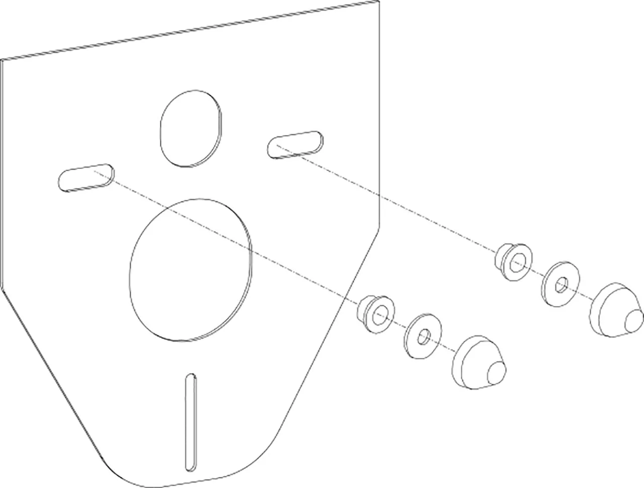 SCHALLSCHUTZ-SET für Wand-WC und Wandbidet
