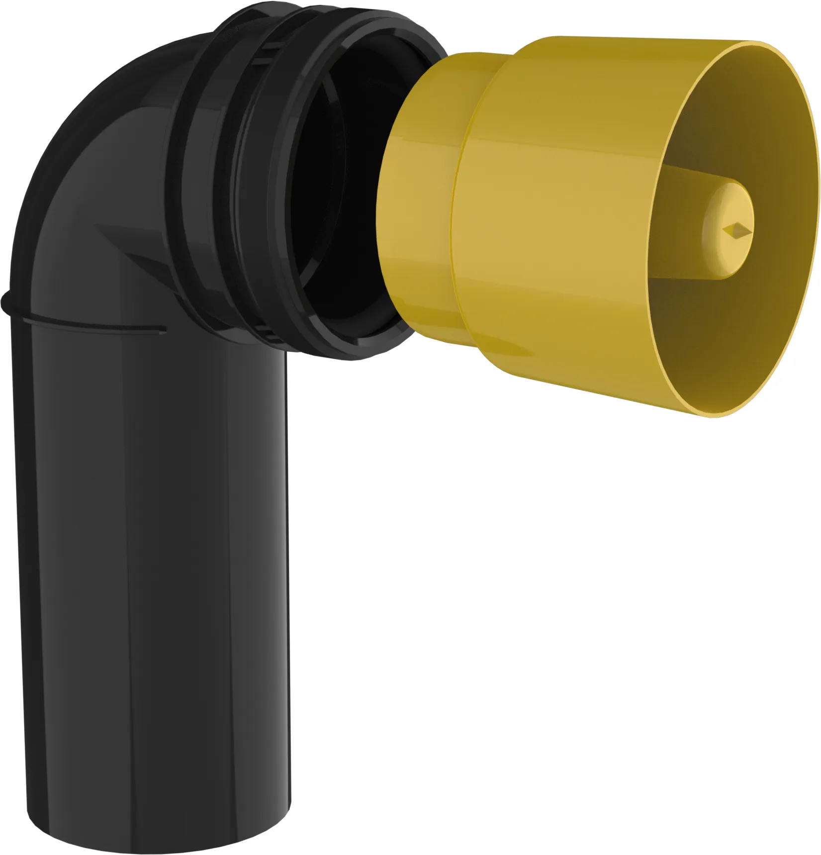 WAND-WC-BOGEN Ø 90/90 mm