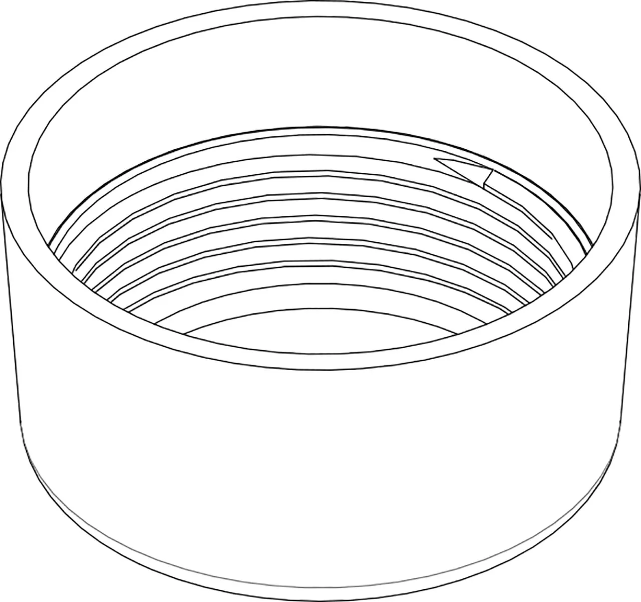 Überwurfmutter zu AP-SPK W250 - W1270DF, AP210 - AP270, weiß