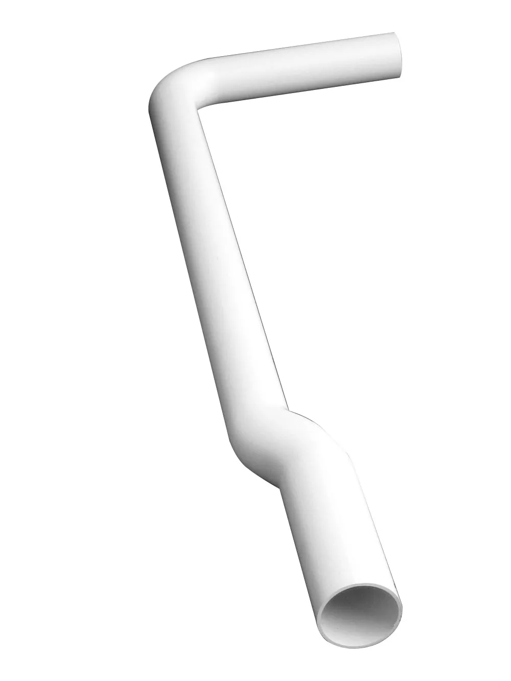 SPÜLROHRBOGEN FÜR HALBHOHE MONTAGE 770 x 220 mm, weiß